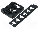 DIN rail mounting bracket; black