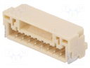 Socket; wire-board; male; GH; 1.25mm; PIN: 8; SMT; 50V; 1A; vertical