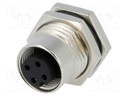 Socket; M12; PIN: 4; female; A code-DeviceNet / CANopen; soldering