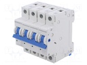 Circuit breaker; 230/400VAC; Inom: 20A; Poles: 3+N; Charact: C; 10kA