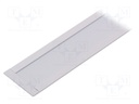 Profiles for LED modules; white; recessed; white; L: 1m; aluminium