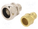 Straight terminal connector; ØBraid : 14mm; brass; SILVYN® AS-P