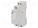 Contactor: 2-pole installation; 25A; 24VAC; NO x2; DIN; -10÷50°C