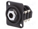 Socket; Jack 6,35mm; female; stereo; soldering; Case: XLR standard