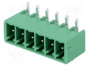 Pluggable terminal block; 3.5mm; ways: 6; angled 90°; socket; male