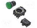 LED Panel Mount Indicator, Green, 24 V, 22 mm, IP20, IP66, IP67, IP69, IP69K