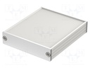 Enclosure: with panel; Filotec; X: 71.8mm; Y: 80mm; Z: 16.4mm; IP40