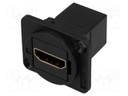 Coupler; HDMI socket,both sides; shielded; Case: XLR standard