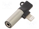 Adapter; nickel plated; Colour: silver