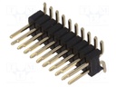 Pin header; pin strips; male; PIN: 20; vertical; 1.27mm; SMT; 2x10