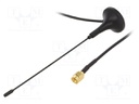 Antenna; RF; 3dBi; linear; Mounting: magnet; 50Ω; 470÷862MHz; Len: 3m