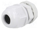 Cable gland; M16; IP65; Mat: polyamide; grey