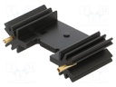 Heatsink: extruded; TO220,TO3P; black; L: 25.4mm; W: 45mm; H: 12.7mm