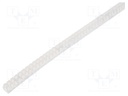 Hole and edge shield; polyetylene; L: 10m; natural; H: 5.4mm; W: 5mm