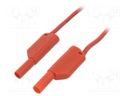 Test lead; 32A; 4mm banana plug-4mm banana plug; Urated: 1kV