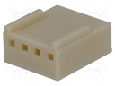 Plug; wire-board; female; NS25; 2.54mm; PIN: 4; w/o contacts; 250V