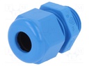 Cable gland; M16; IP68; Mat: polyamide; blue; UL94V-0