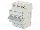 Circuit breaker; 230/400VAC; Inom: 10A; Poles: 3; DIN; Charact: C