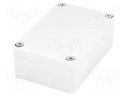 Enclosure: multipurpose; X: 64mm; Y: 98mm; Z: 34mm; aluminium; IP67