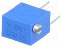 Potentiometer: mounting; vertical,multiturn; 500Ω; 250mW; ±10%