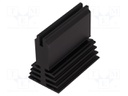 Heatsink: extruded; black; L: 50mm; W: 29.4mm; H: 45mm; 4.5K/W