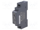 Power supply: DC/DC; 15W; 12VDC; 1.25A; 9÷36VDC; Mounting: DIN; 68g