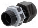 Cable gland; PG9; IP68; Mat: polyamide; black; UL94V-2