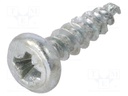 Screw; SPAX®; 5x20; Head: cheese head; Pozidriv; steel; zinc; BN: 615