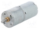 Motor: DC; with gearbox; LP; 12VDC; 1.1A; Shaft: D spring; 31rpm