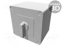 Switch: cam switch; Stabl.pos: 3; 40A; 1-0-2; Mounting: in housing