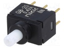 Switch: push-button; Pos: 2; DPDT; 0.4A/28VAC; 0.4A/28VDC; ON-(ON)