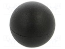 Ball knob; Ø: 20mm; Int.thread: M6; 7.5mm; with tapped bushing