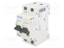 Circuit breaker; 230VAC; Inom: 10A; Poles: 2; DIN; Charact: D; 6kA