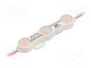 LED; pink; 1.2W; IP68; 12VDC; 160°; No.of diodes: 3; Case: 5730