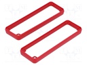 Frame for enclosure; ABS; Series: 1455; HM-1455L; Colour: red