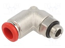 Push-in fitting; angled; 1/8"; -0.99÷20bar; 8mm