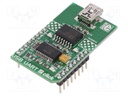 Click board; interface; UART,USB; ADUM4160BRWZ; 3.3/5VDC