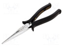 Pliers; for gripping and bending,half-rounded nose,universal