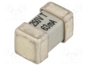 Fuse: fuse; time-lag; 63mA; 250V; SMD; ceramic; 8x4,5x4,5mm; brass