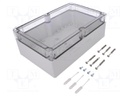 Enclosure: multipurpose; X: 162mm; Y: 252mm; Z: 90mm; TG ABS; ABS