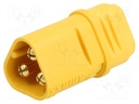 Plug; DC supply; MT30; male; PIN: 3; for cable; soldered; 15A; 500V