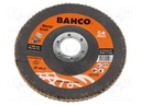 Flap grinding wheels; Ø: 115mm; Øhole: 22.23mm; Granularity: 80