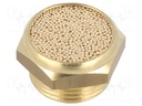 Sound suppression silencer; Thread: G 3/4"; sintered bronze