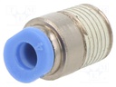 Push-in fitting; straight; R 1/8"; -0.95÷10bar; 4mm