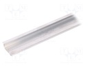 Profiles for LED modules; recessed; natural; L: 2m; aluminium