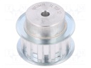 Belt pulley; T10; W: 16mm; whell width: 31mm; Ø: 36.35mm; aluminium