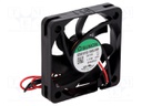 Fan: DC; axial; 12VDC; 50x50x10mm; 18.59m3/h; 25.6dBA; 4700rpm