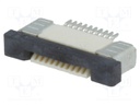 Connector: FFC (FPC); horizontal; PIN: 10; ZIF,top contacts; SMT