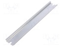 DIN rail; steel; W: 35mm; L: 238mm; P252612; Plating: zinc