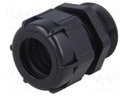 Cable gland; with long thread; PG29; IP68; Mat: polyamide; black